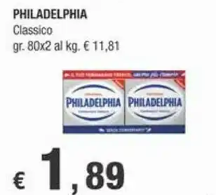 Crai Mondelez Philadelphia Classico 160 G(ml) offerta