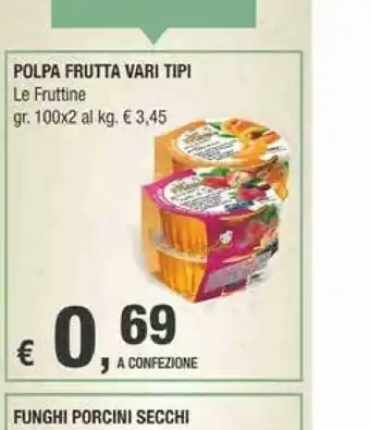 Le fruttine Polpa Frutta Di Pesche