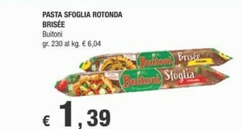 Crai Buitoni Pasta sfoglia offerta