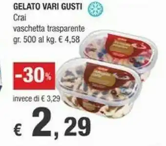 Crai Crai Gelato Vaschetta Trasparente offerta