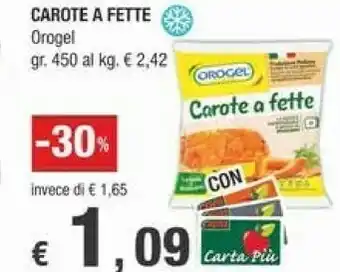 Crai Orogel Carote A Fette offerta