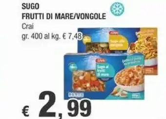 Crai Crai Sugo Frutti Di Mare offerta