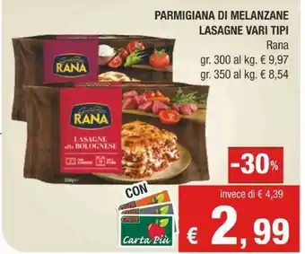 Crai Giovanni Rana - Lasagne Alla Bolognese 350 G(ml) offerta