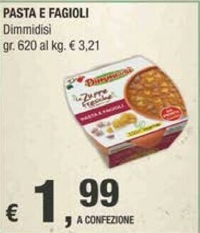 Crai Dimmidisi Pasta E Fagioli offerta
