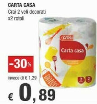 Crai Crai Carta Casa offerta