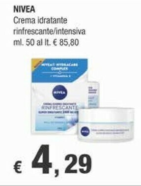 Crai Nivea Crema Idratante Rinfrescante offerta