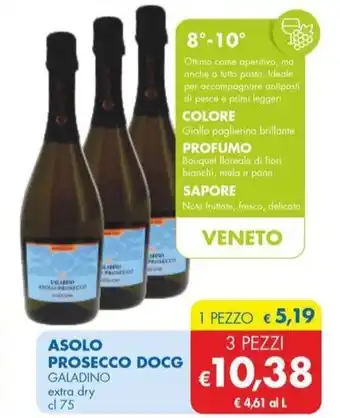 MD Discount ASOLO PROSECCO DOCG GALADINO extra dry cl 75 offerta