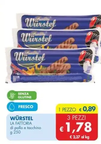 MD Discount WÜRSTEL LA FATTORIA di pollo e tacchino offerta