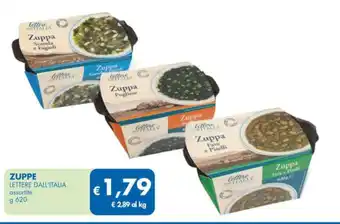 MD Discount ZUPPE LETTERE DALL'ITALIA assortite g 620 offerta