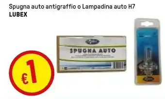Iper La Grande Lubex Spugna Auto Antigraffio O Lampada Auto offerta
