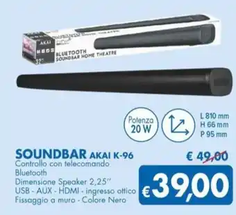 MD Discount SOUNDBAR AKAI K-96 offerta