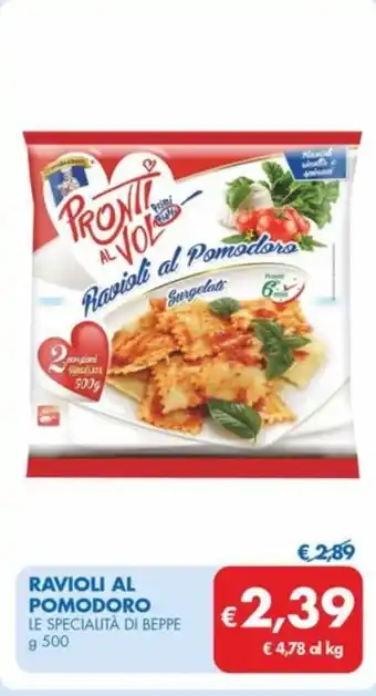 MD Discount RAVIOLI AL POMODORO LE SPECIALITÀ DI BEPPE offerta