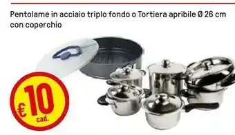 Pentolame In Acciaio Triplo Fondo