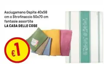Iper La Grande La Casa Delle Cose Asciugamano Ospite 40x58 Cm O Strofinaccio 50x70 Cm offerta