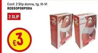 Rossoporpora Slip Donna