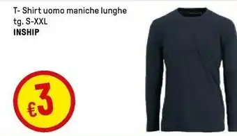 Iper La Grande Inship T- Shirt Uomo Maniche Lunghe Tg S-xxl offerta