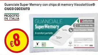 Iper La Grande Ciuco Cocciuto Guanciale Super Memory Con Chips Di Memory Viscolattice offerta