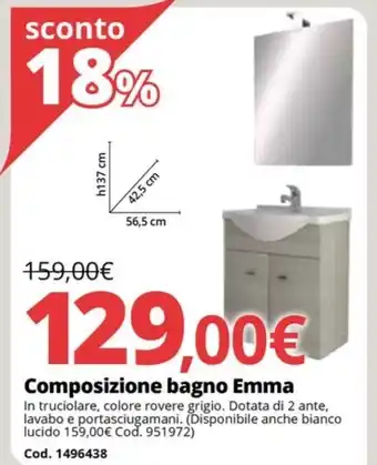 Composizione bagno Emma