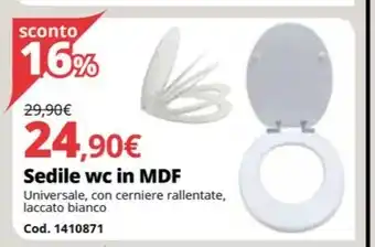 Sedile wc in MDF