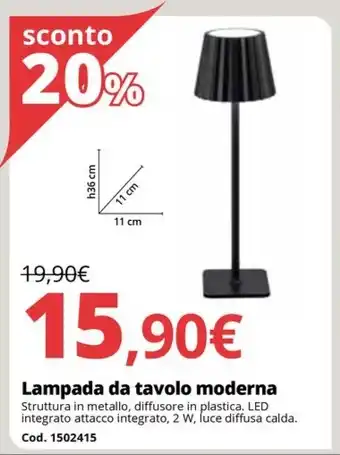 Brico Io Lampada da tavolo moderna offerta