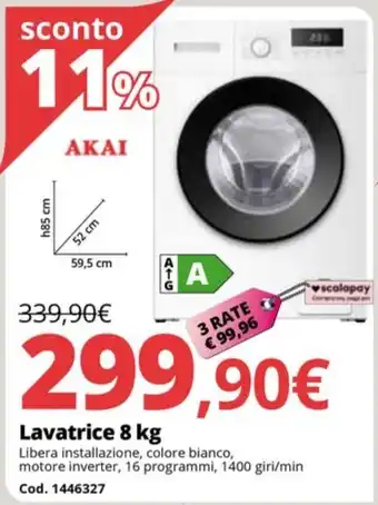 Brico Io Lavatrice 8 kg offerta