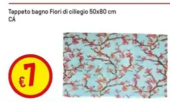 Iper La Grande CA Tappeto Bagno Fiori Di Ciliegio offerta