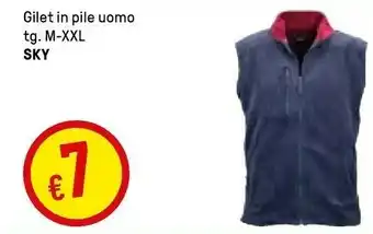 Iper La Grande Sky Gilet In Pile Uomo offerta