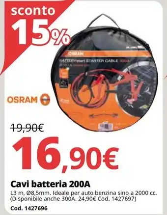 Brico Io Cavi batteria 200A offerta