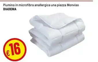 Iper La Grande Diadema Piumino In Microfibra Anallergica Una Piazza Monviso offerta