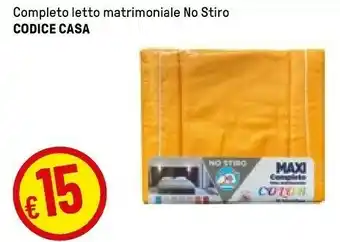 Iper La Grande Codice Casa Completto Letto Matrimoniale No Stiro offerta