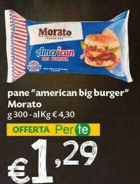 Pam Morato Pane American Big Burger offerta