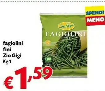 Pam Zio Gigi Fagiolini Fini 1 Kg offerta