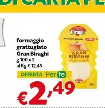 Pam Biraghi Formaggio Grattugiato Gran Biraghi offerta