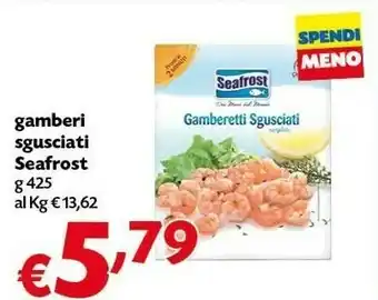 Pam Seafrost Gamberi Sgusciati 425 G offerta