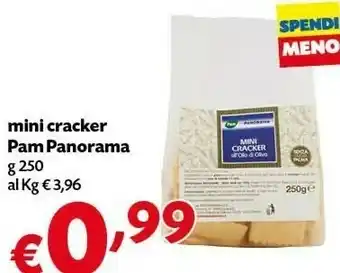 Pam Pam Panorama Mini Cracker All'olio Di Oliva 250 G offerta