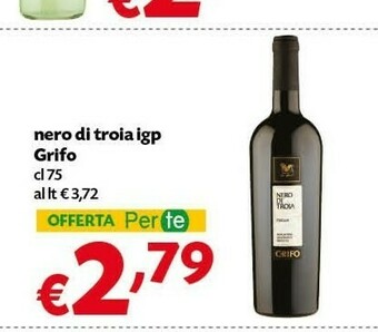 Pam Grifo Nero Di Troia Igp offerta