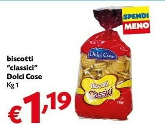 Pam Dolci cose Biscotti Classici 1000 G(ml) offerta