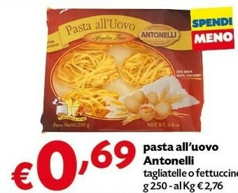 Pam Antonelli Pasta All'Uovo offerta