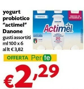 Pam Danone Yogurt Probiotico Actimel offerta