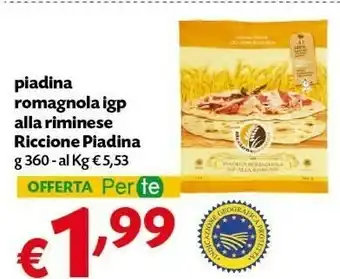 Pam Riccione piadina Piadina Romagnola Igp Alla Riminese offerta