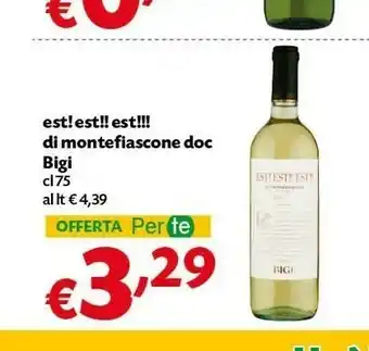 Pam Bigi Est! Est! Est! Est! Di Montefiascone Doc offerta