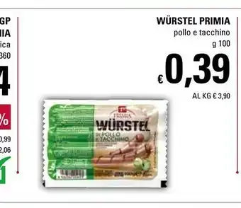 Primia Wurstel di pollo