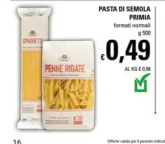Basko Primia Pasta Barilla offerta