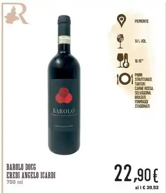 Conad Superstore Eredi Angelo Icardi Barolo Doc 750ml offerta