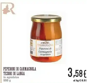 Tesori Di Langa Peperoni Di Carmagnola 550g
