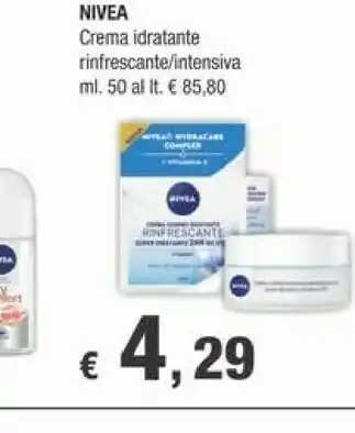 Crai Nivea Crema Idratante Rinfrescante/ Intensiva offerta