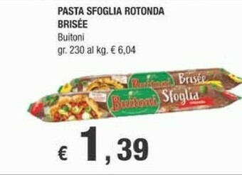 Crai Buitoni Pasta sfoglia offerta