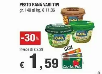 Crai Rana Pesto offerta
