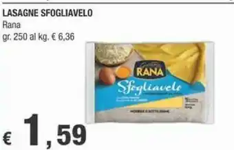 Crai Rana Lasagne Sfogliavelo 250 G offerta