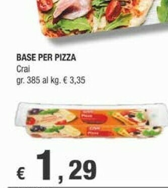 Crai Crai - Base Per Pizza 385 G offerta